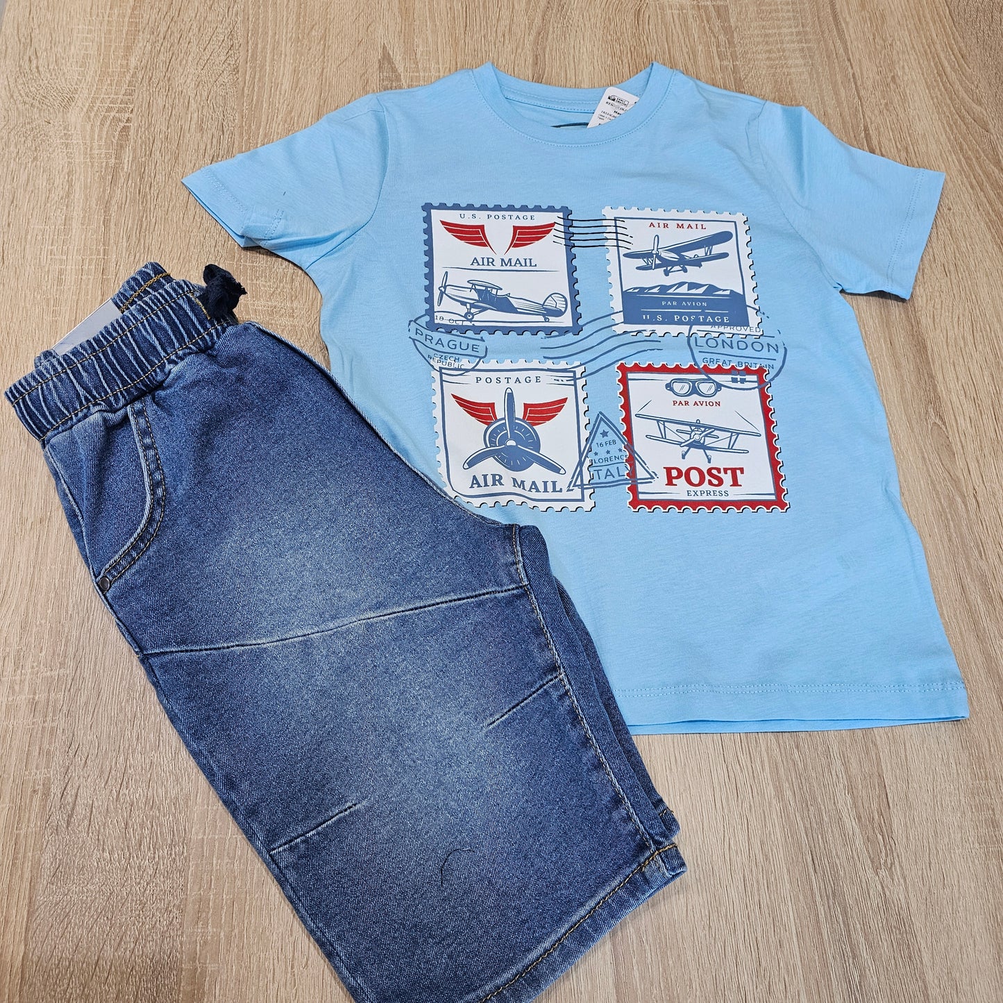 London blue cotton tshirt