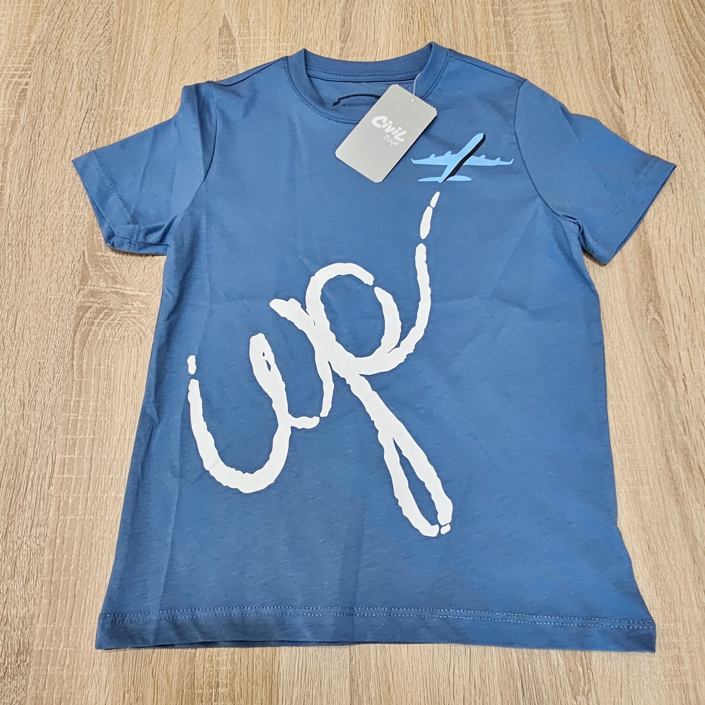 Up blue cotton tshirt