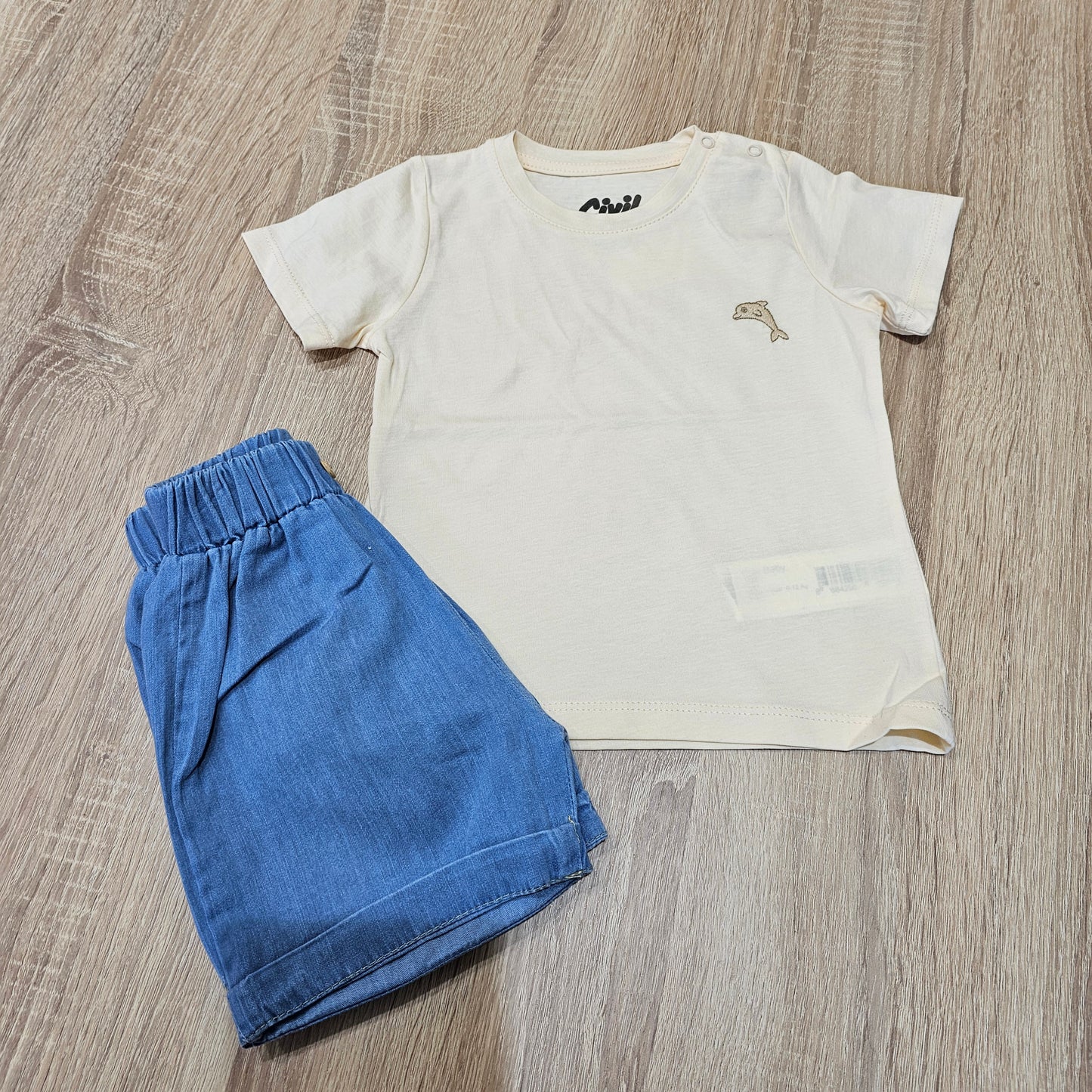 Plain nude cotton tshirt