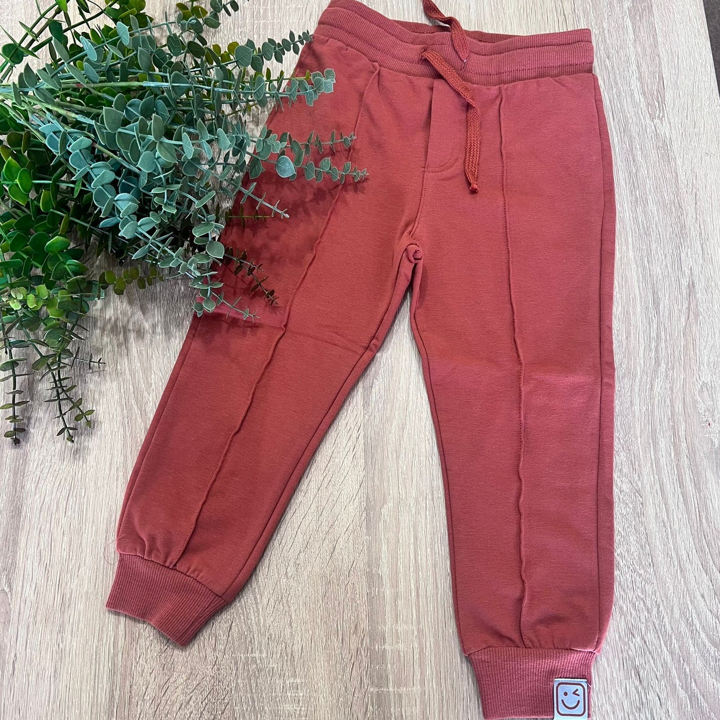 Cotton sweatpant brique - civil