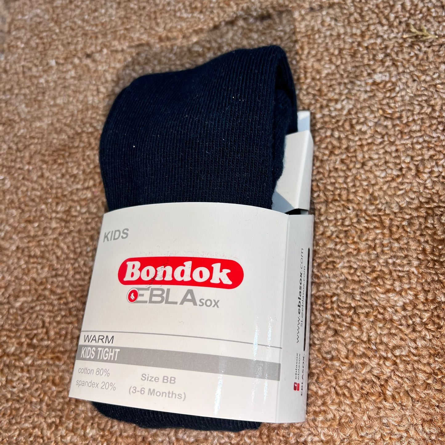 Cotton tights/ navy and black