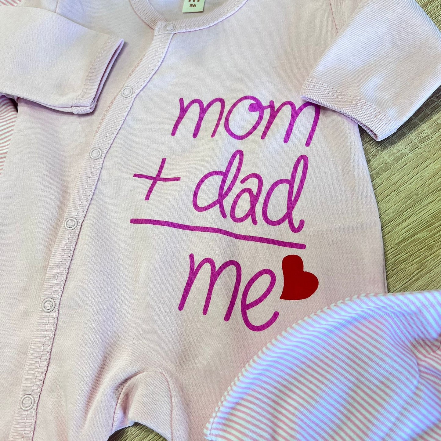 Mom+ dad = me / cotton set