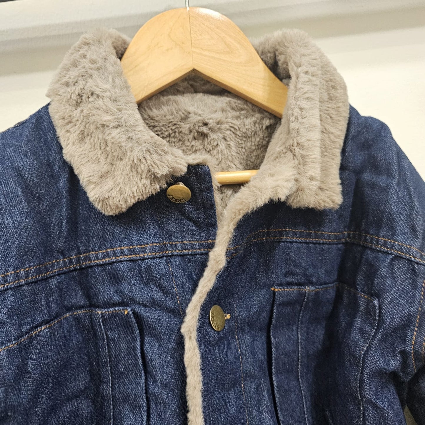 Jacket fur - jeans