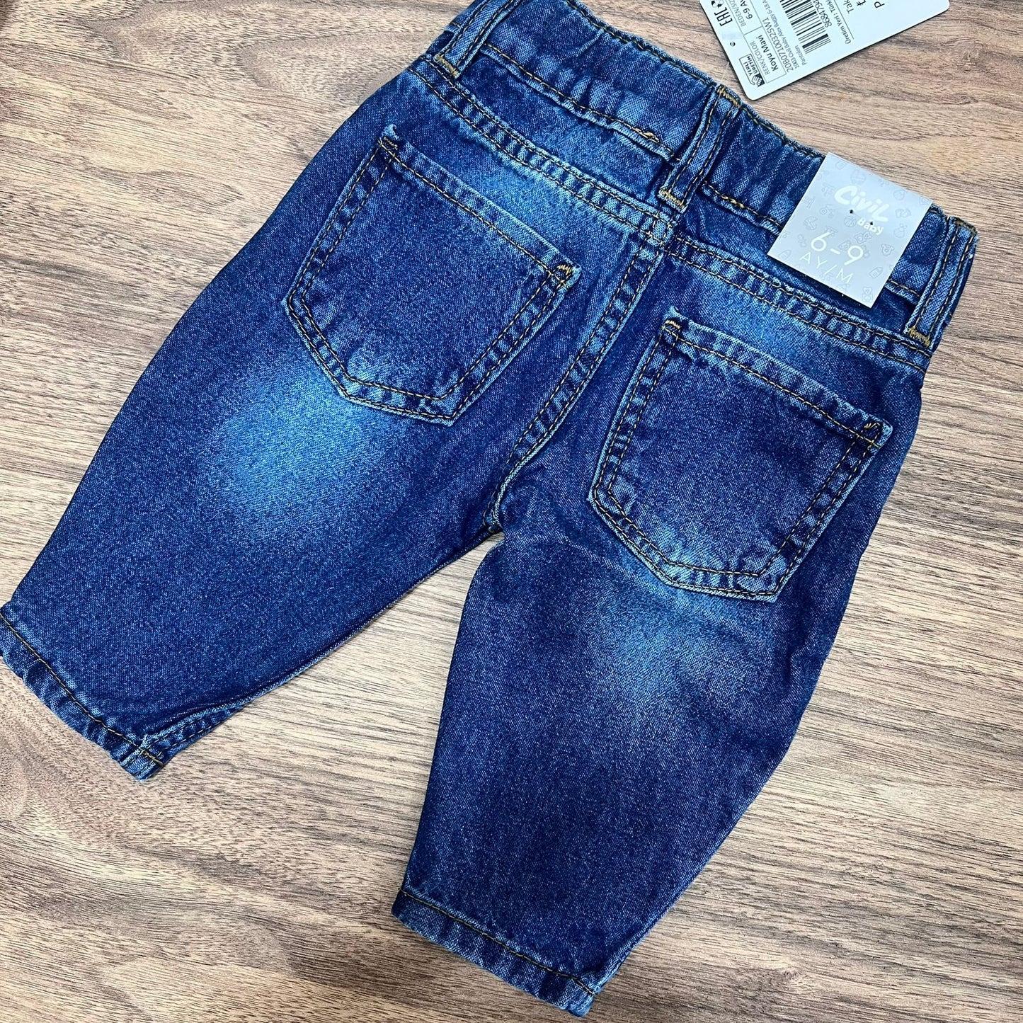 Koyu mavi jeans civil - cotton