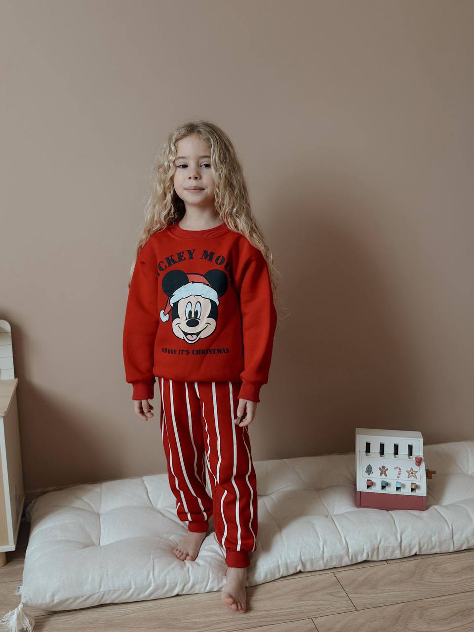 Mickey christmas red- fleece set
