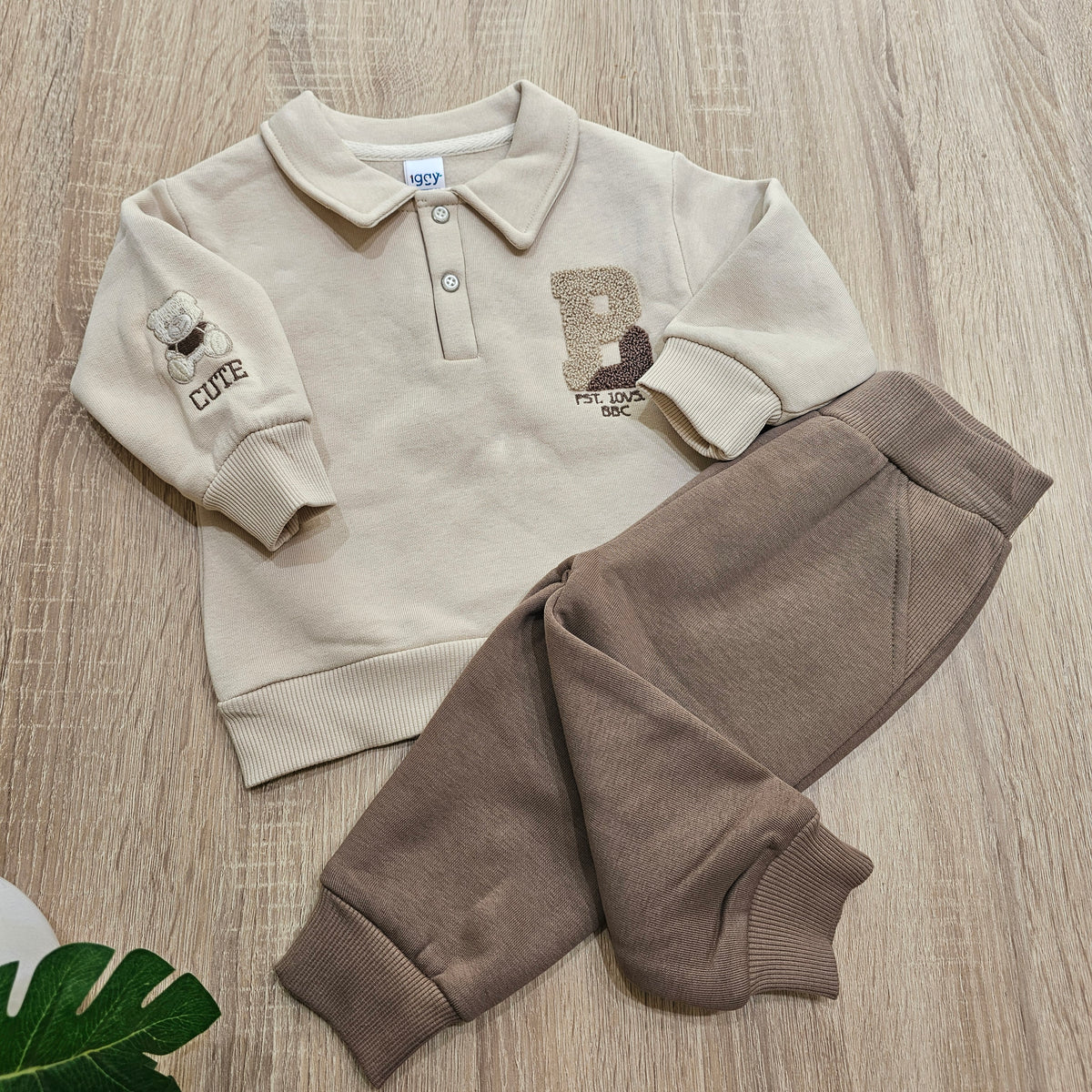 B Brown- Iggy Fleece set