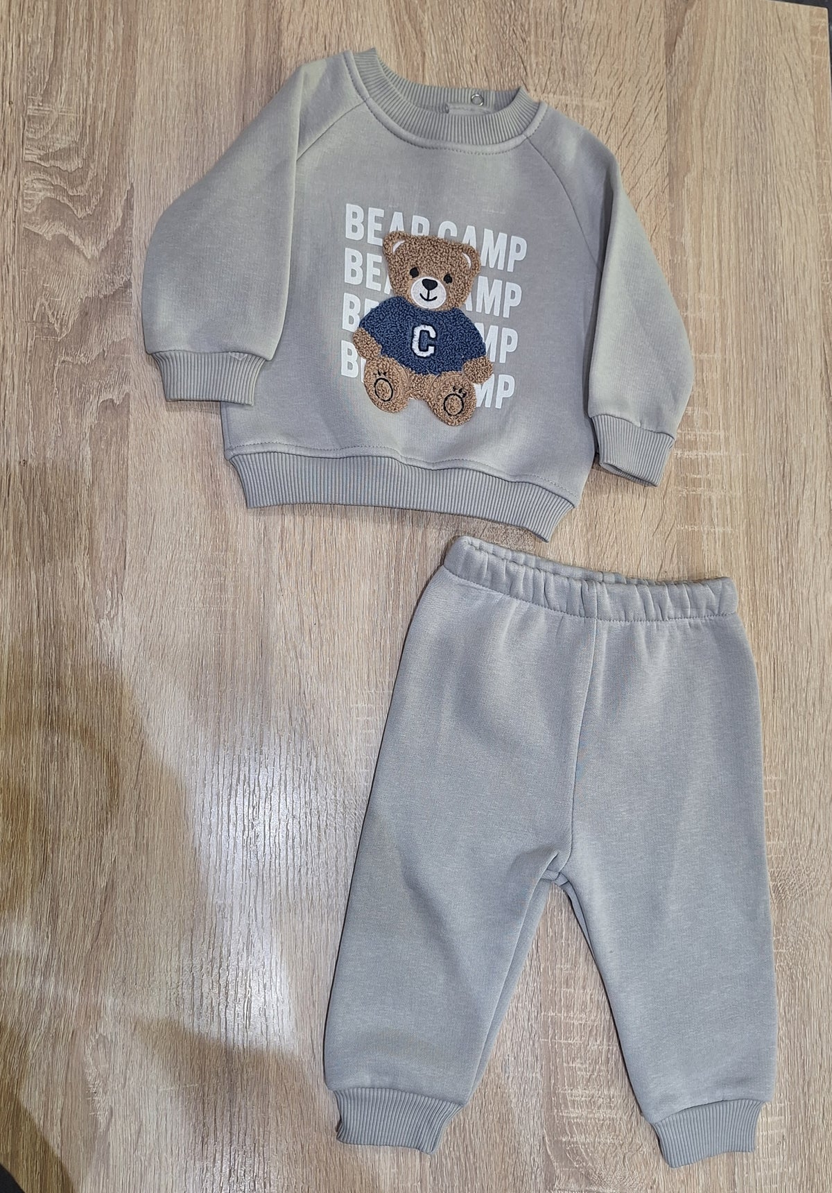 Bear samp flecce grey set