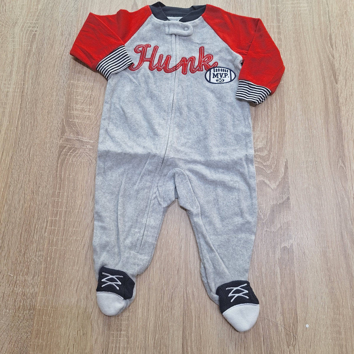 Hunk red velvet overall