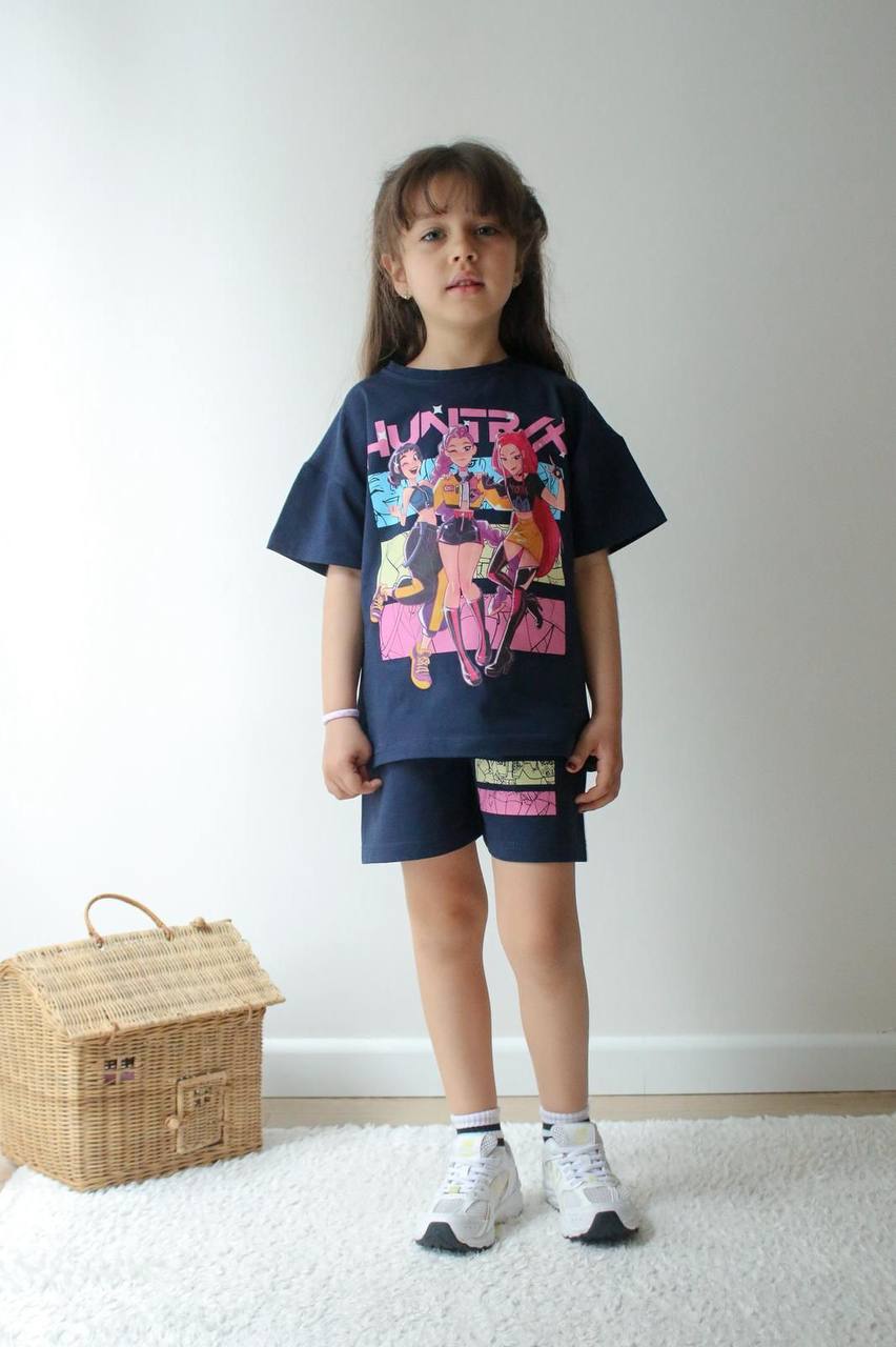 Huntrix cotton set navy