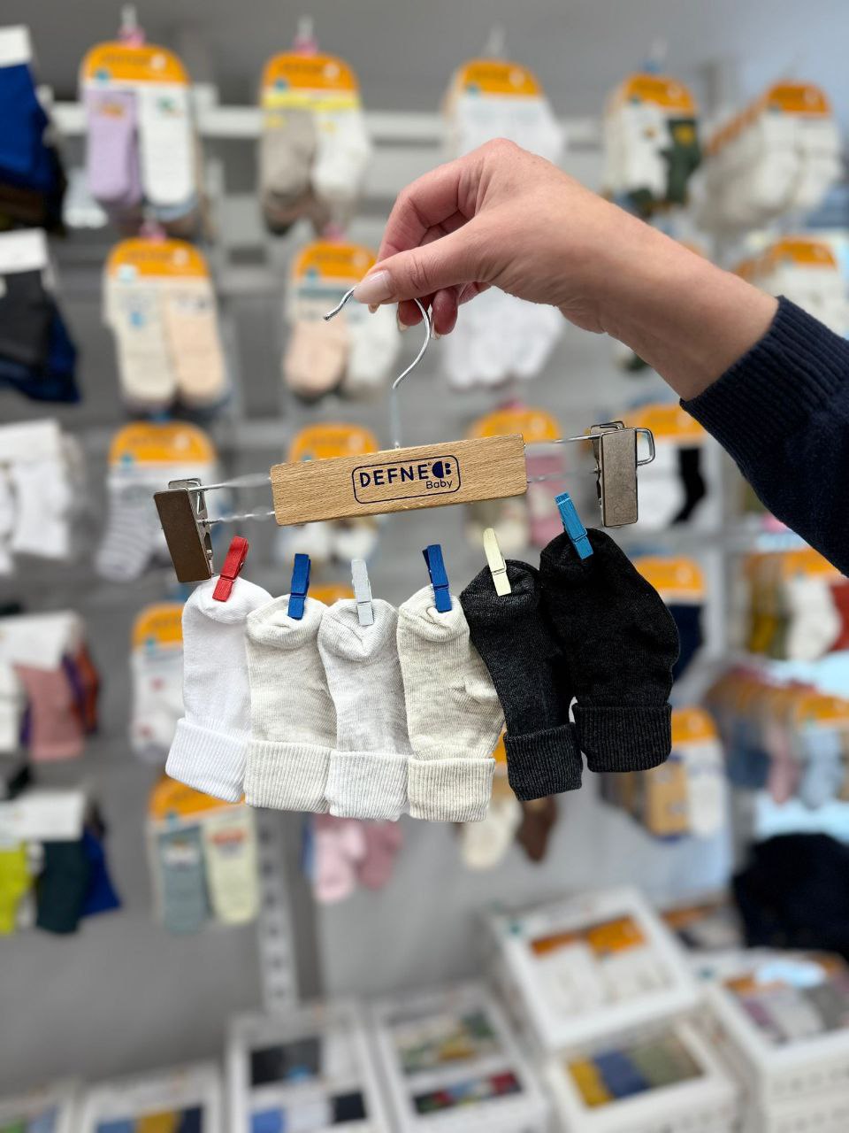 Socks grey 0-6 months ( pack of 6 pairs )