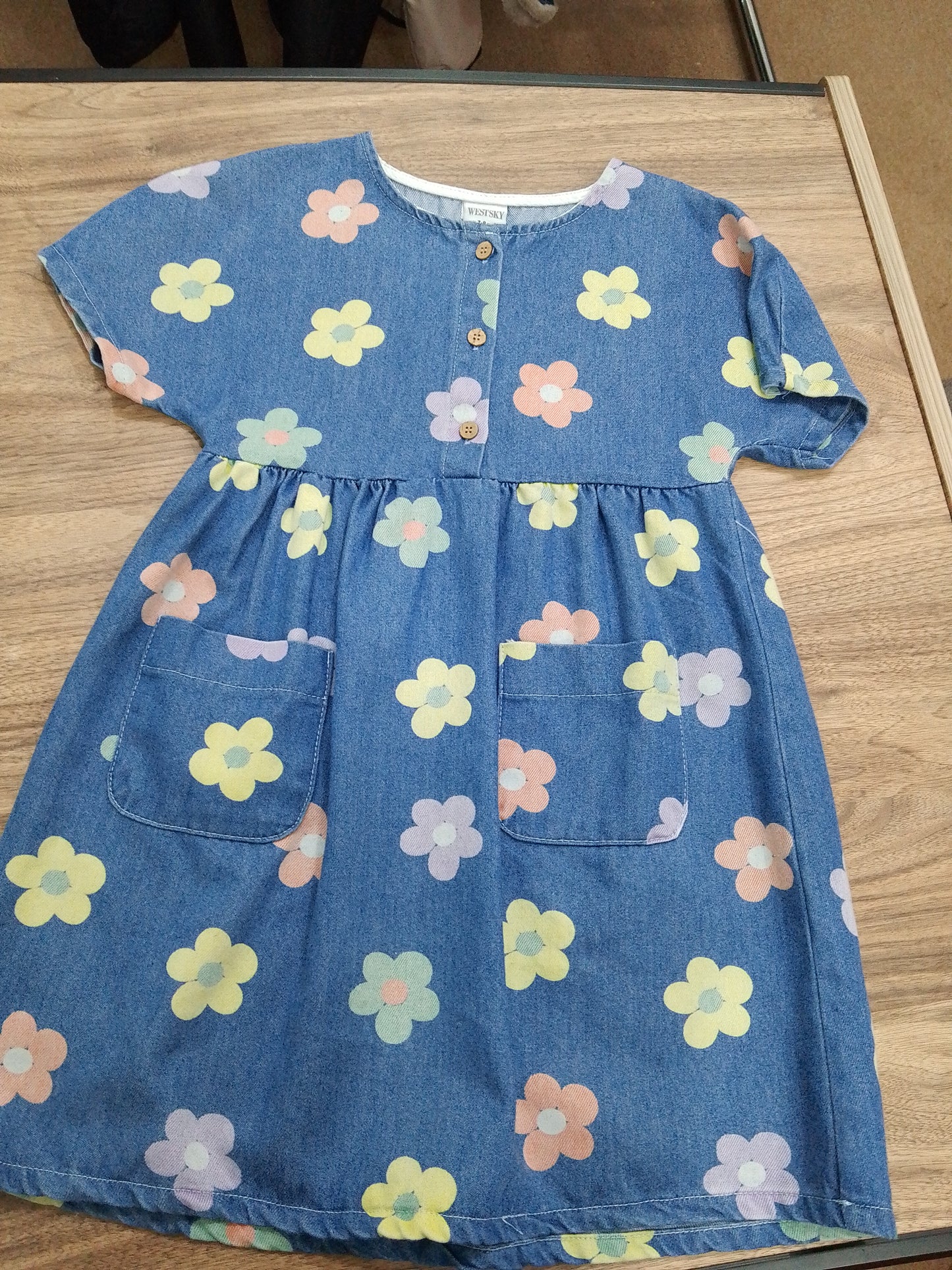 west denim dress