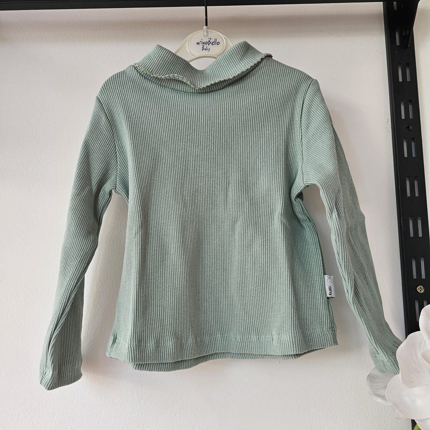 Col haut green- cotton