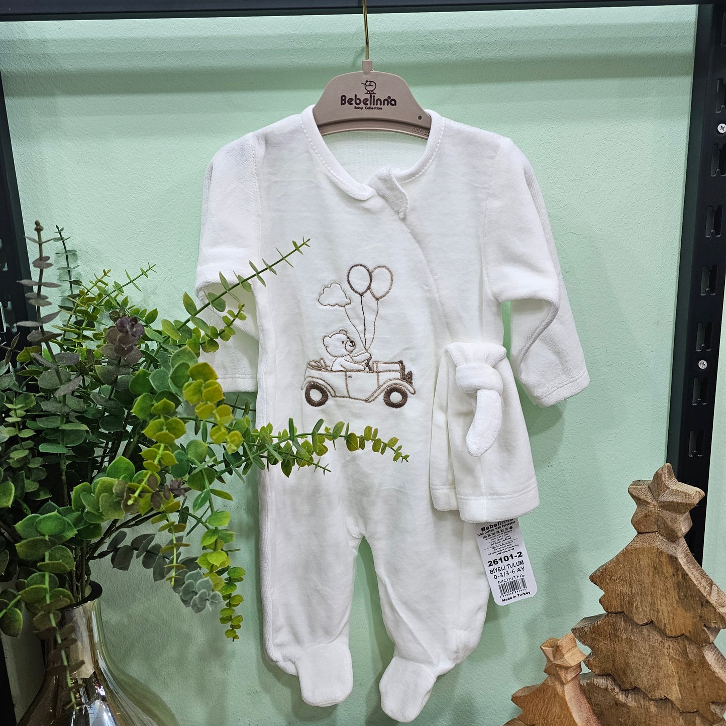 Bear ballon - velvet overall