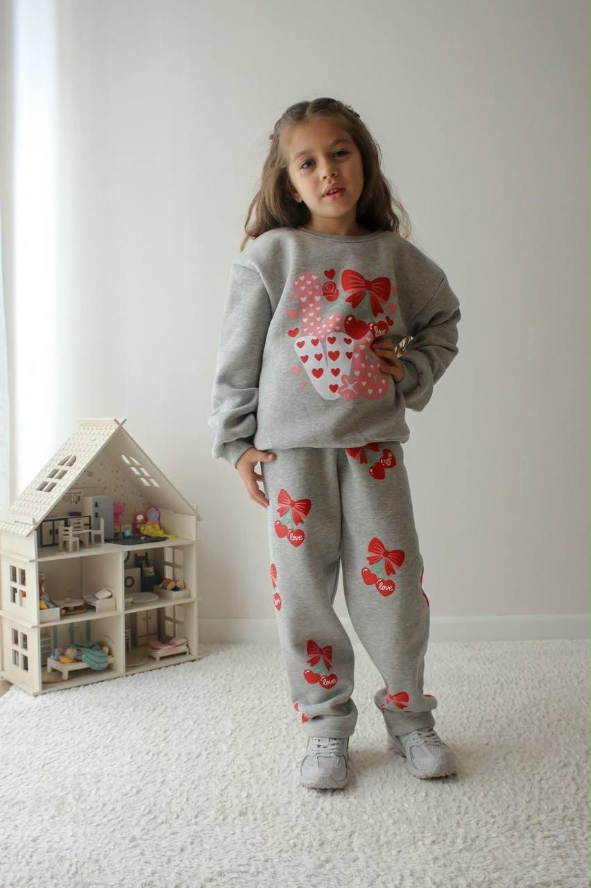 Love bow_Fleece set
