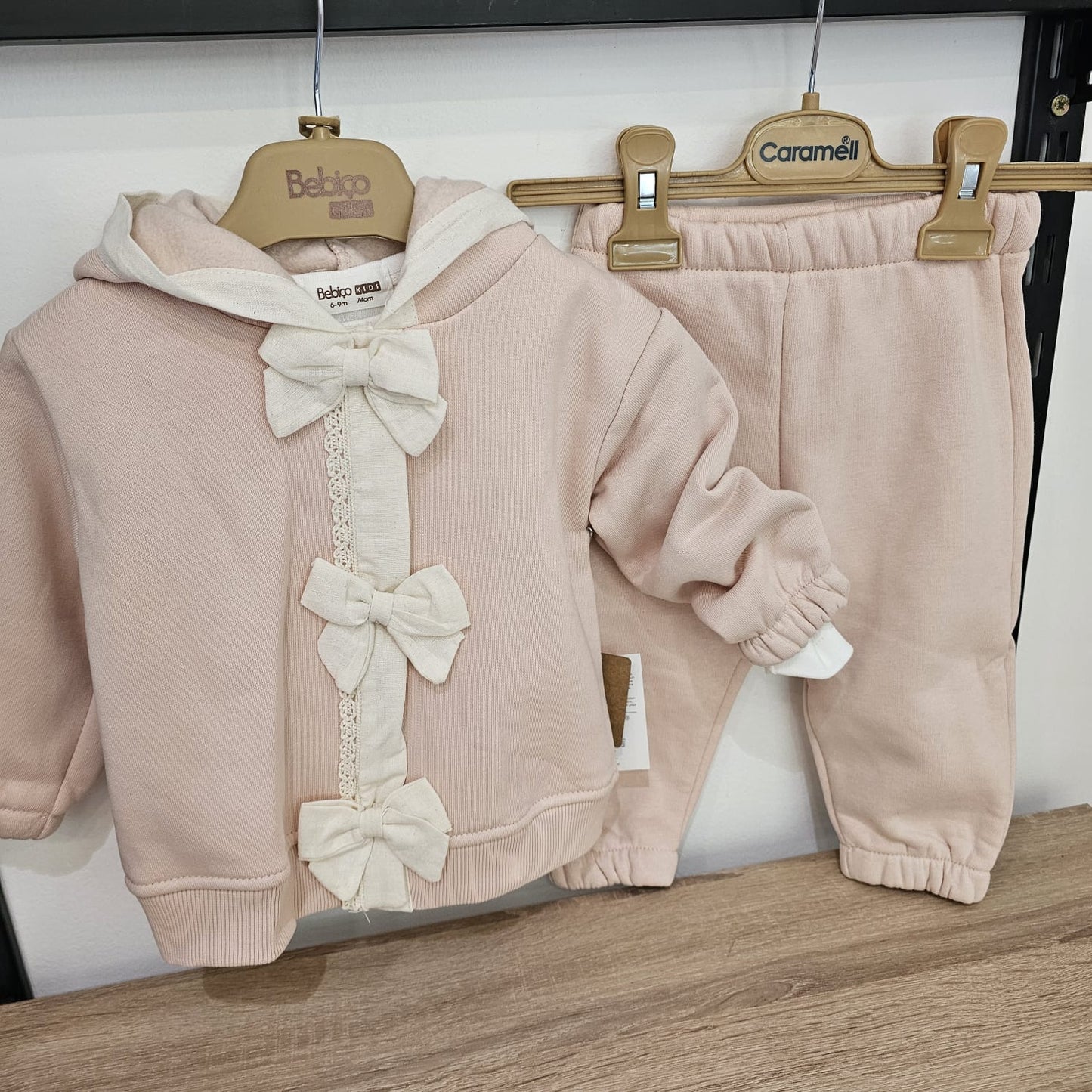 Pink flowers _set fleece