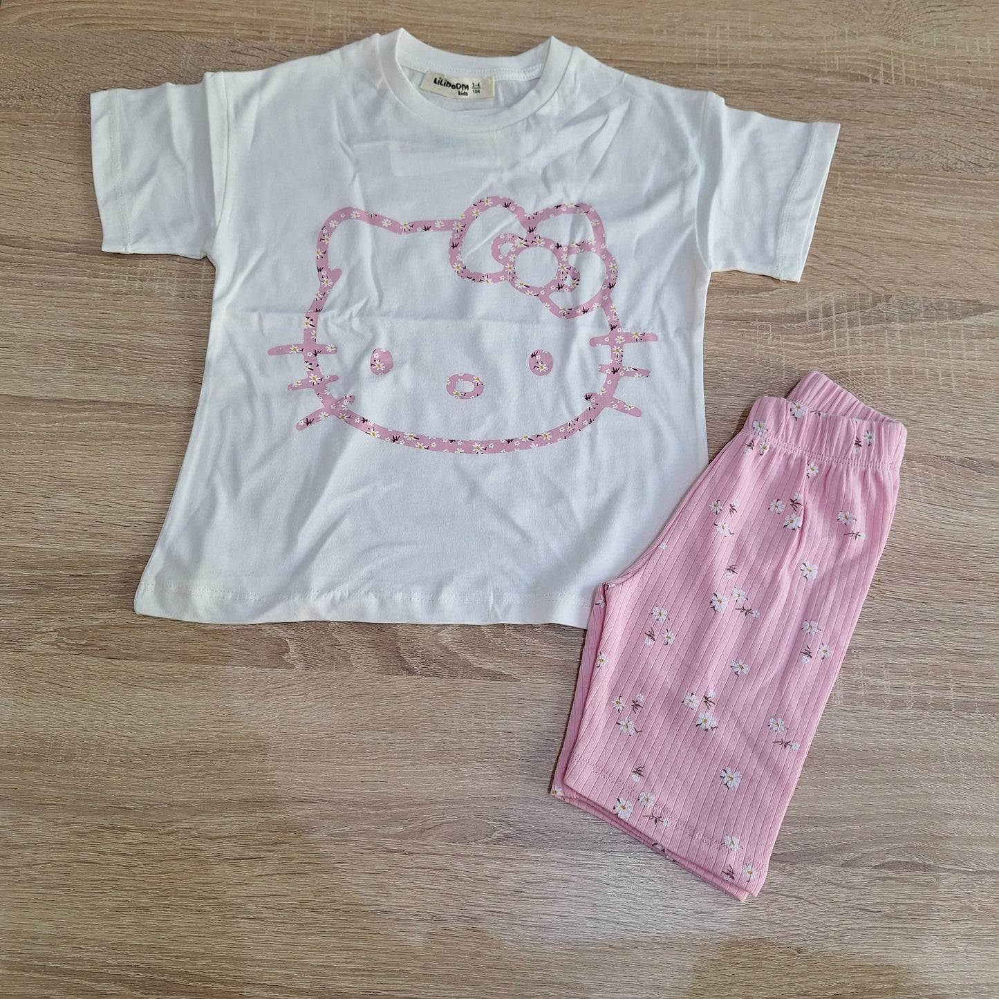 Hello kity flowers pink set _liliboom