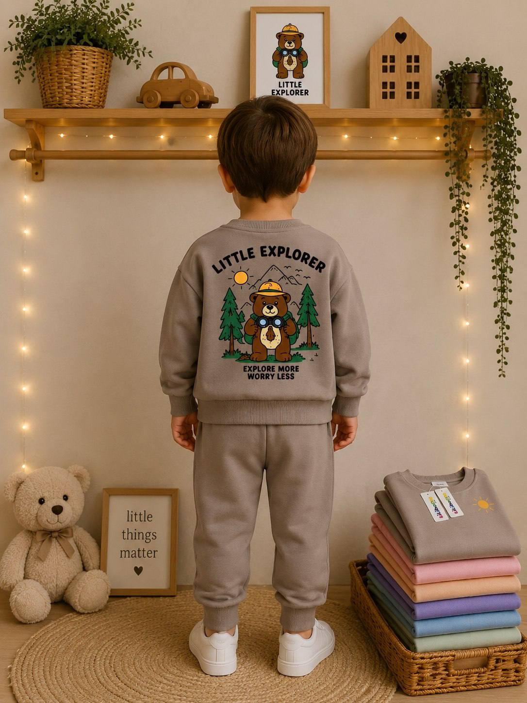 Little explorer brown - Cotton Set