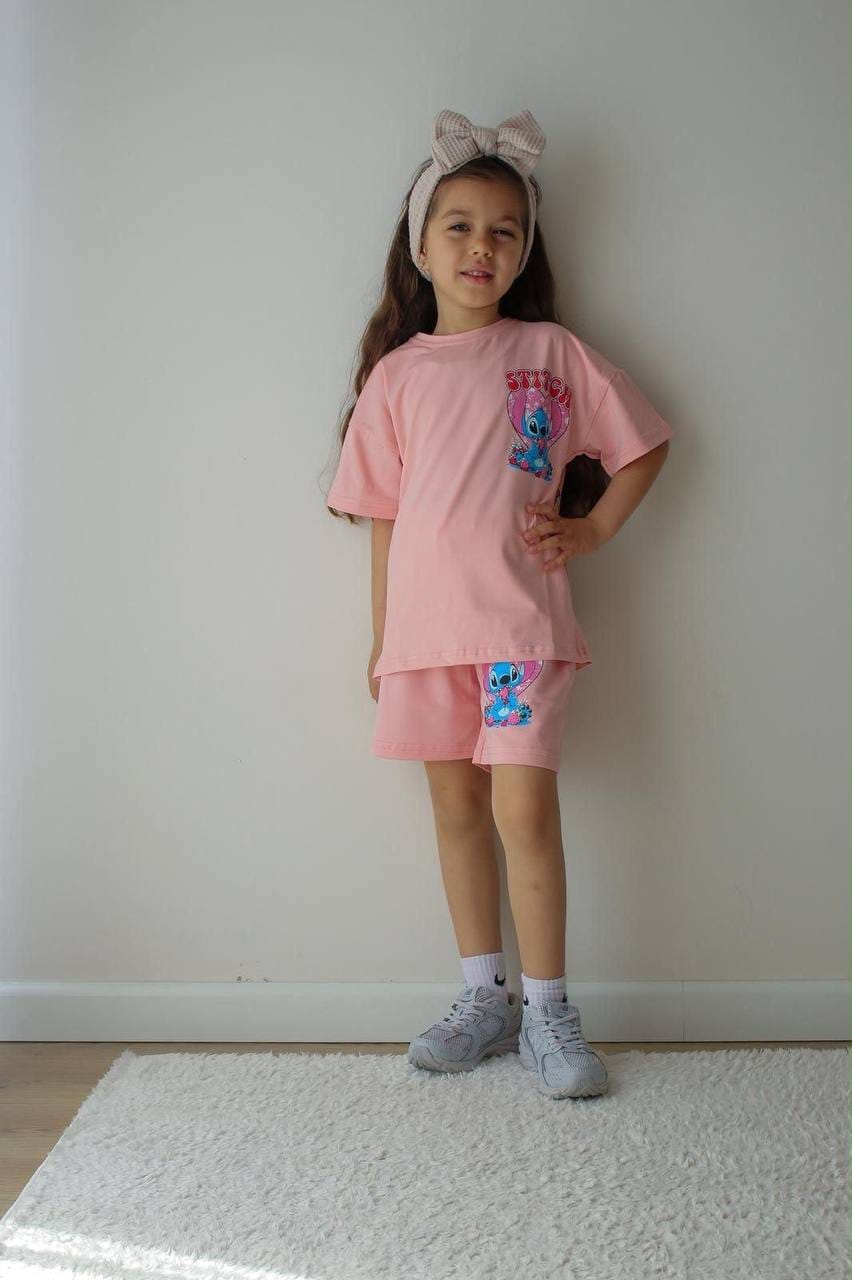 Strawberry stitch pink set _ jeliboom