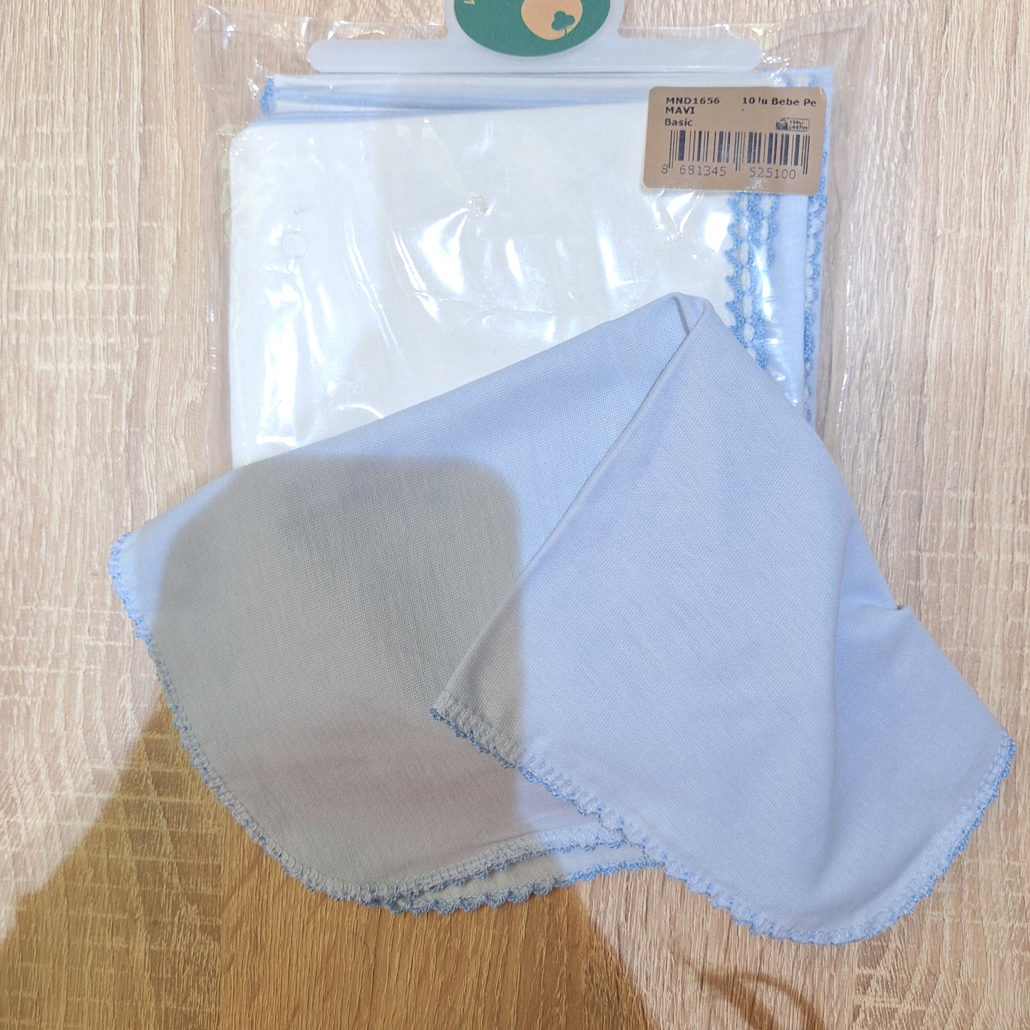 Caramell- pack of 10 Small cotton towels (blue)