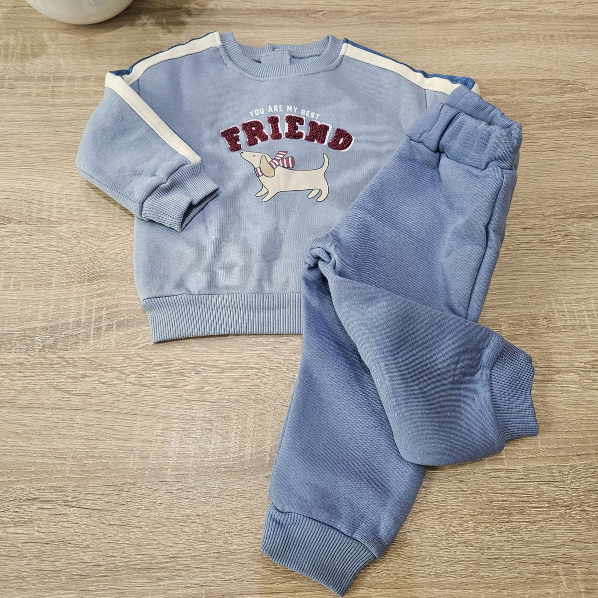 Blue best friend fleece set