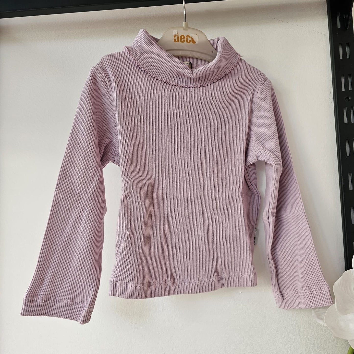 Col haut purple- cotton