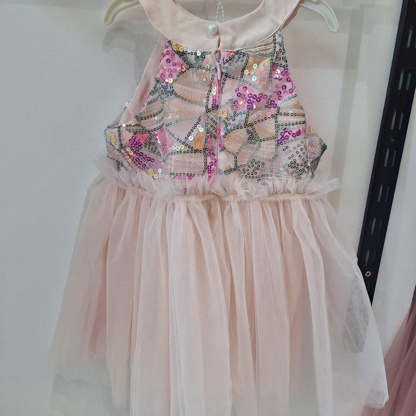 The colorful dress