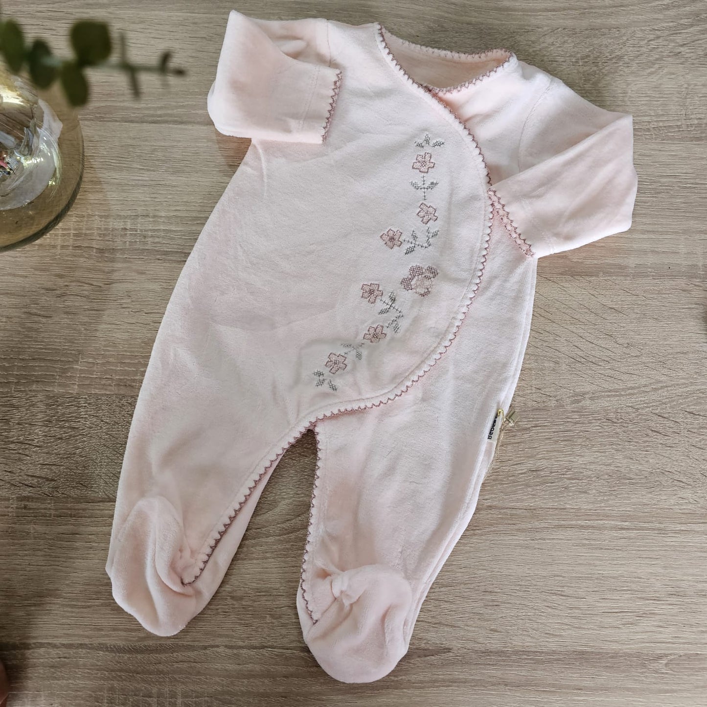 Flowery overall- velvet overall