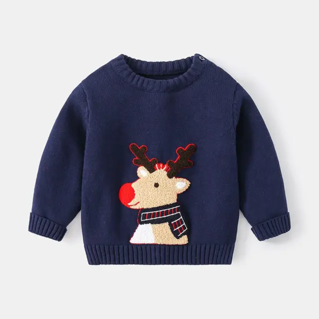 Deer navy- christmas sweater