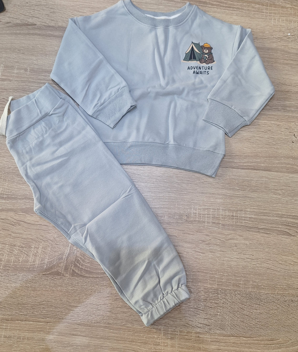 Cotton set grey adventure awaits_liliboom