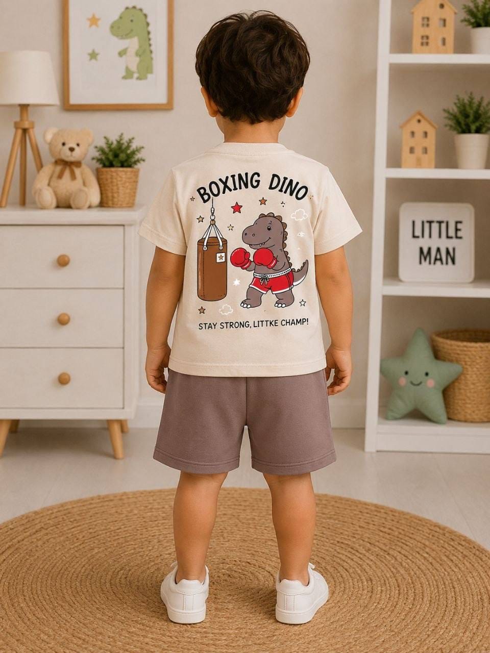 Boxing dino cotton set