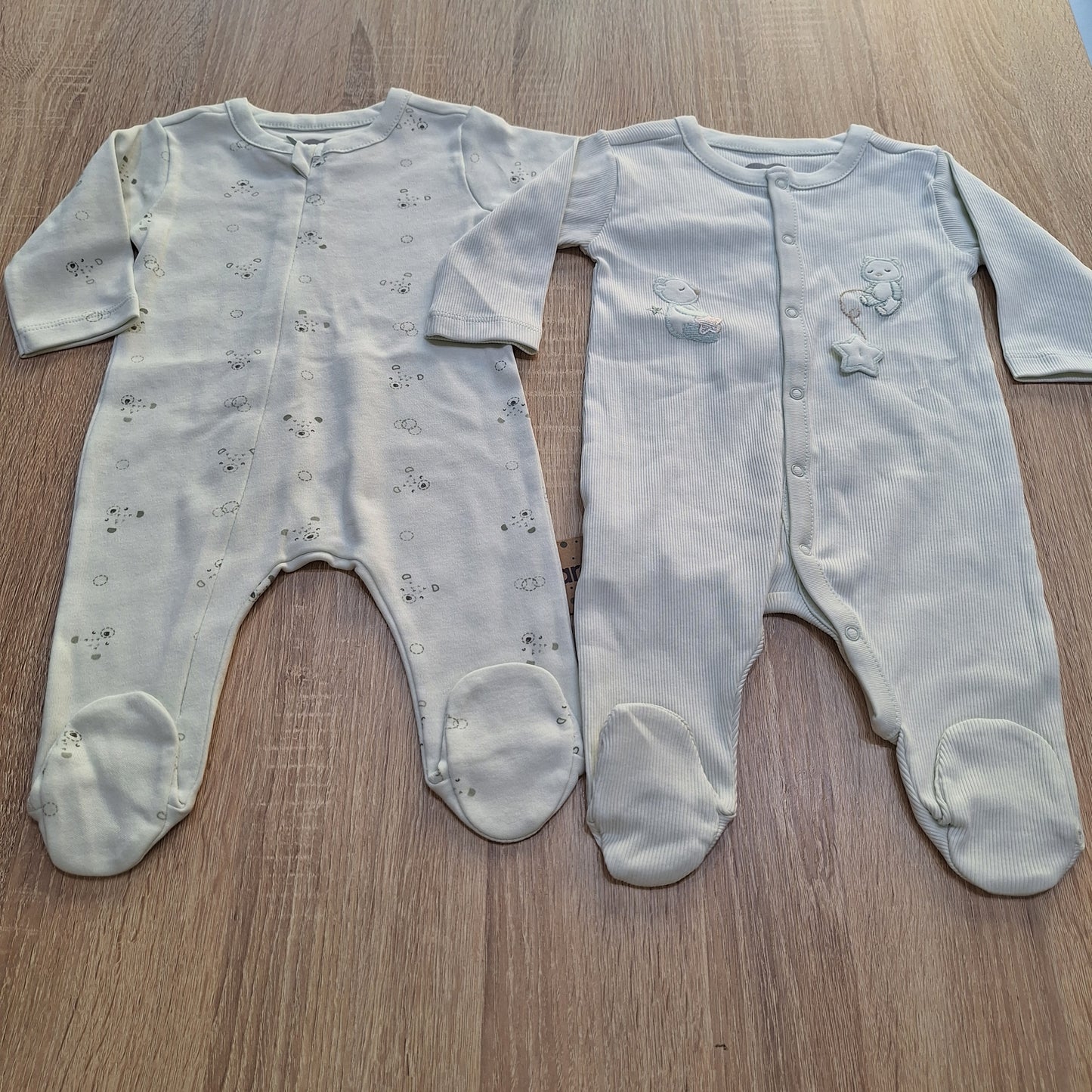 Pack of 2 overall cotton caramell