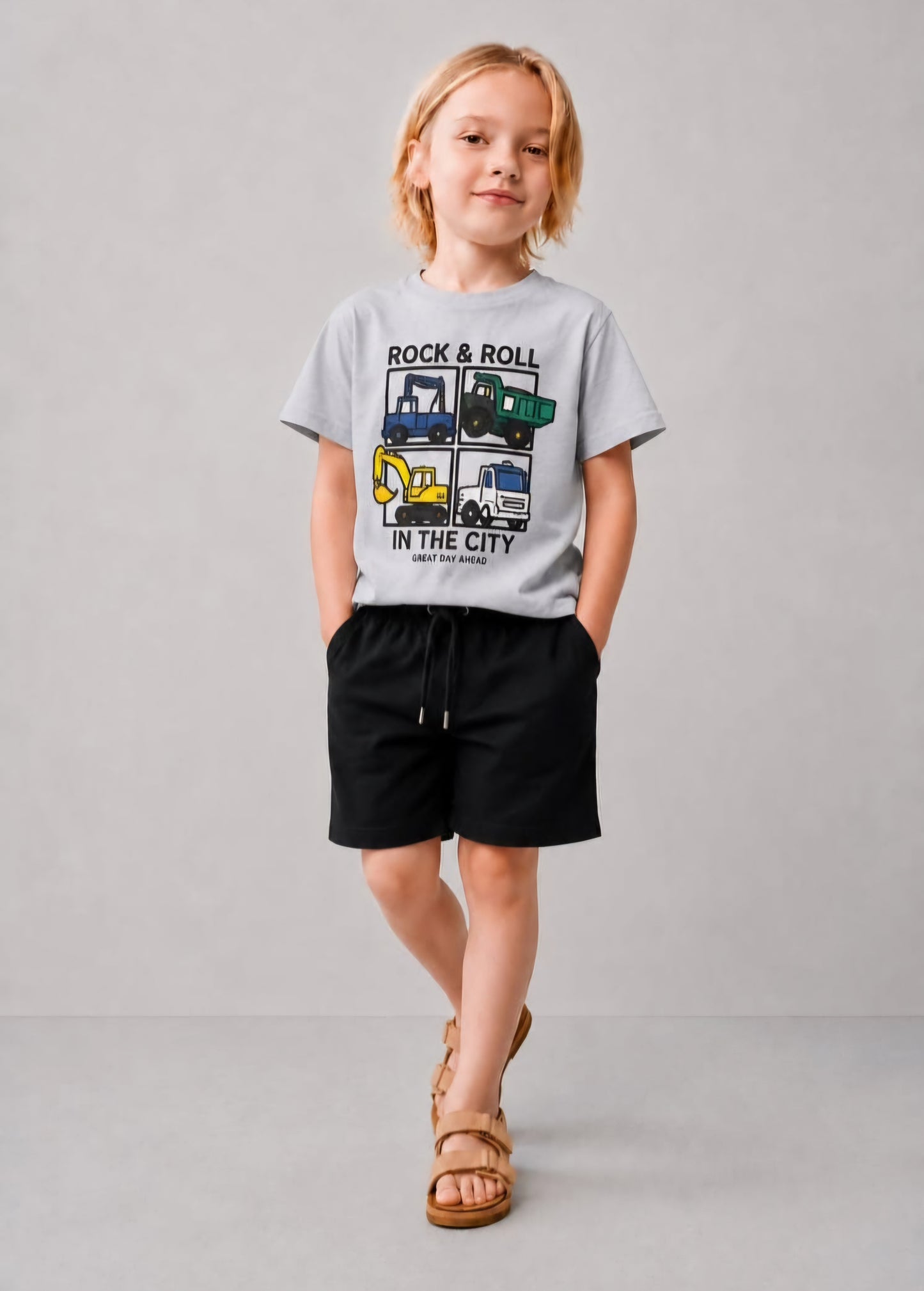 Rock roll grey cotton set_jabber