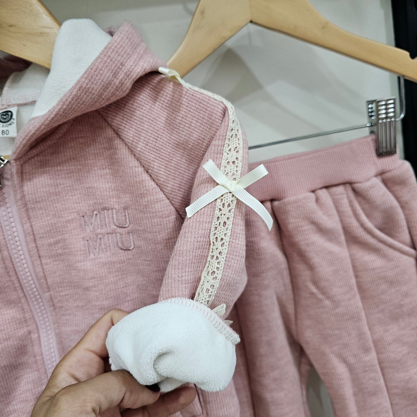 Miu Miu pink - fleece inside