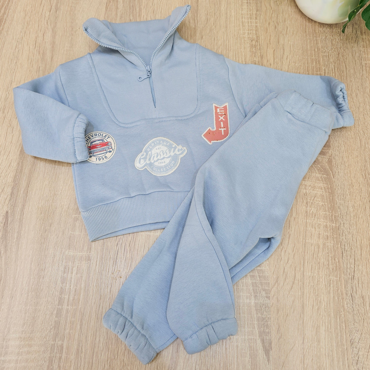 Classic Blue- bebico Fleece set