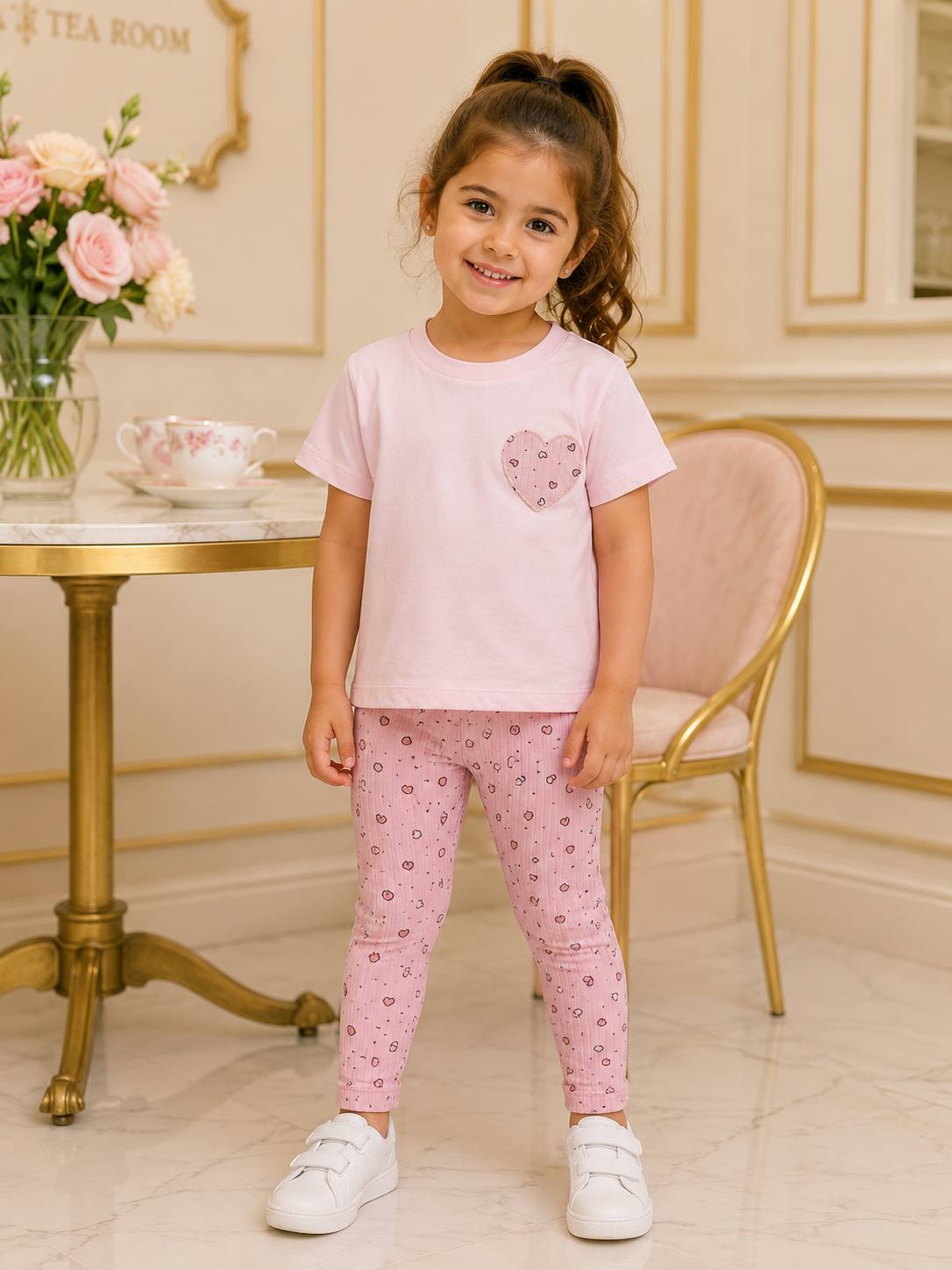 Heart light pink set-liliboom