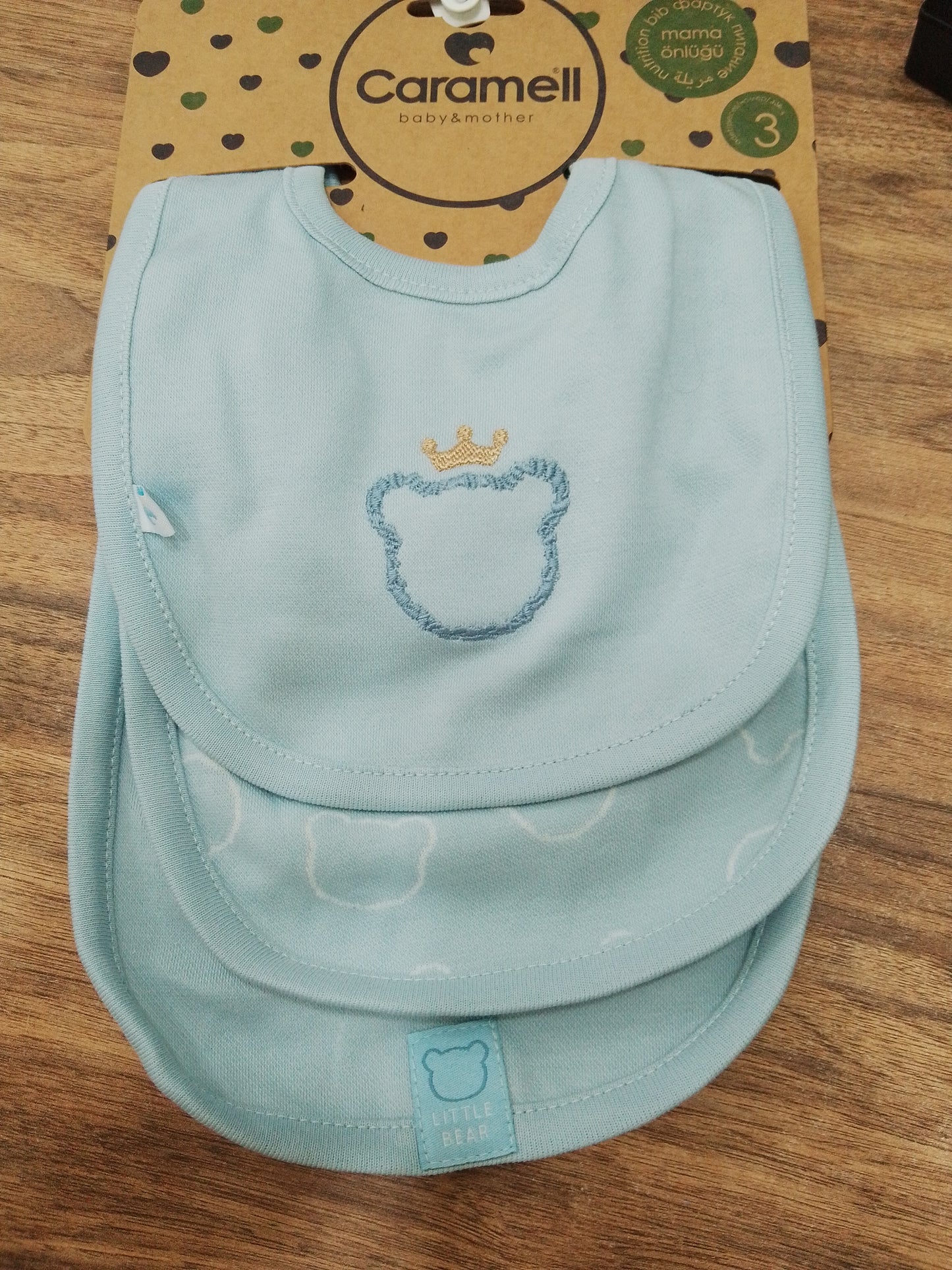 Crown bibs- 3 pieces in one pack