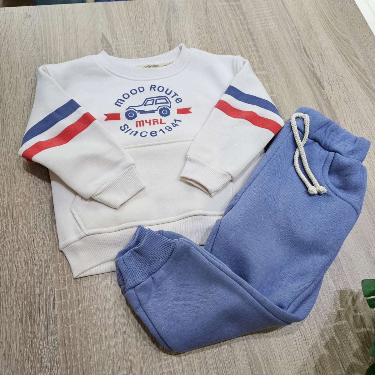 Mood route blue_Fleece set