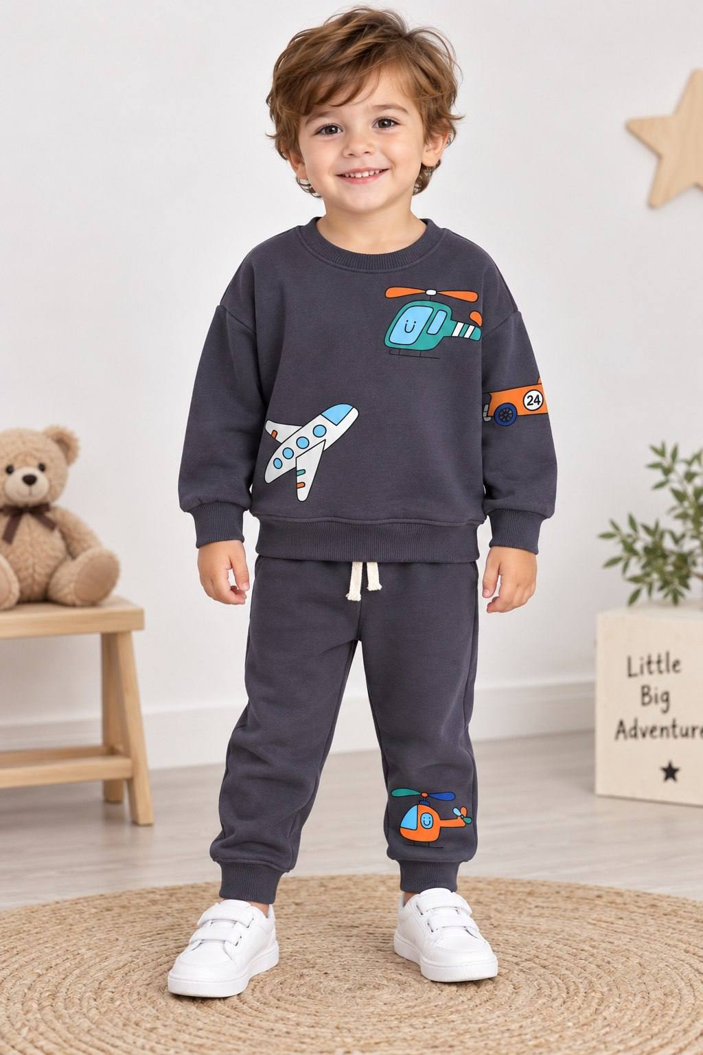 Airplane Grey - Cotton Set