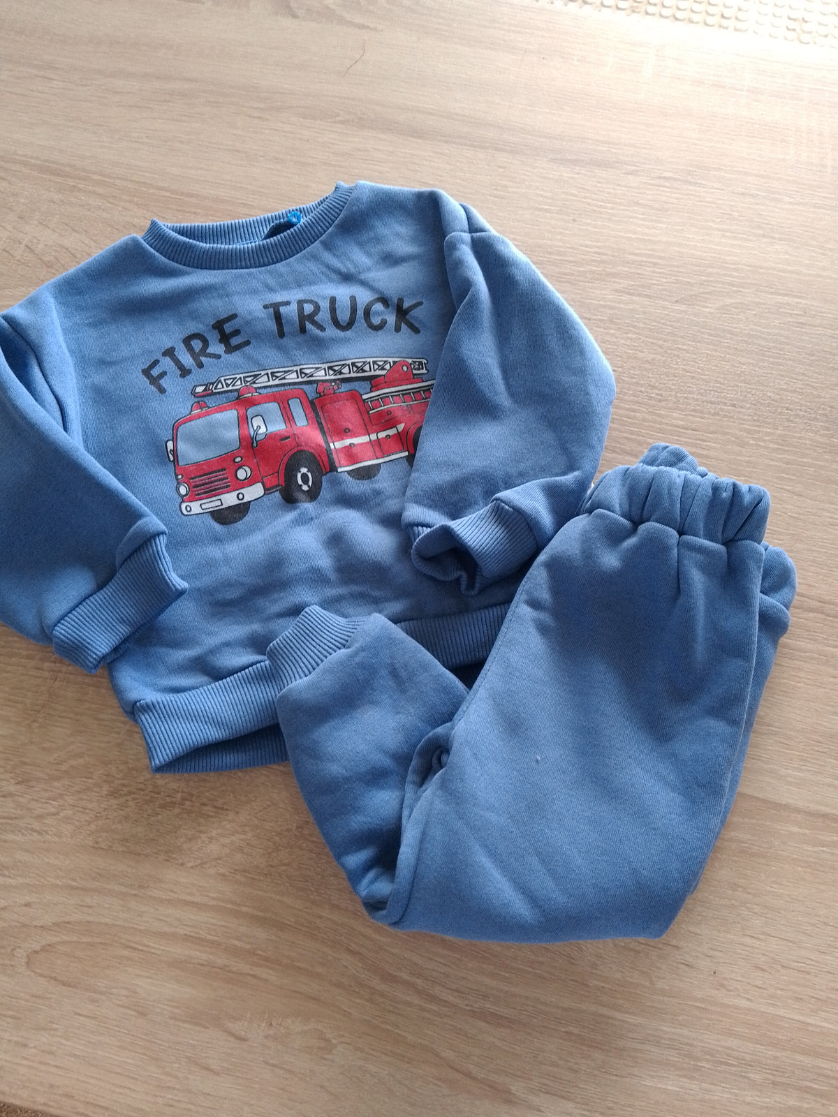 Fire truck blue - FLEECE SET