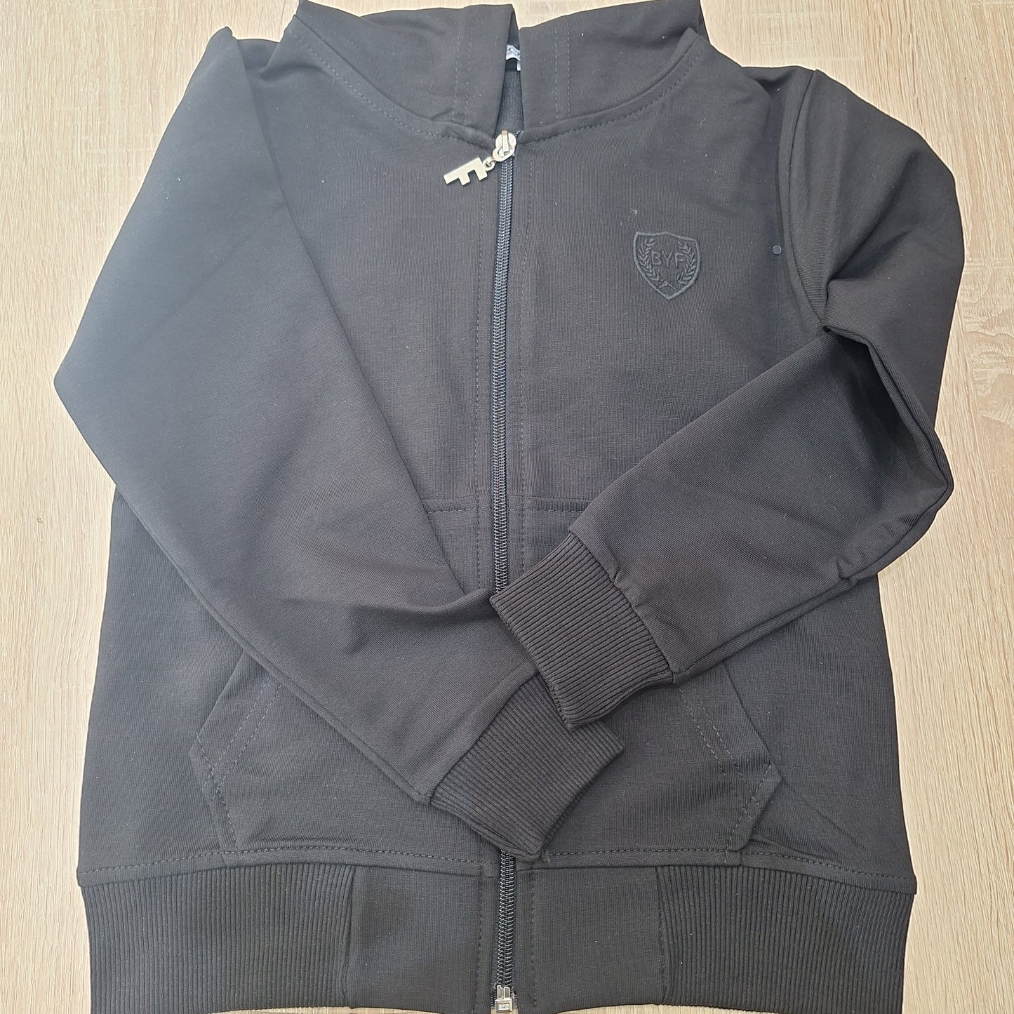BYF hoodie navy - cotton inside