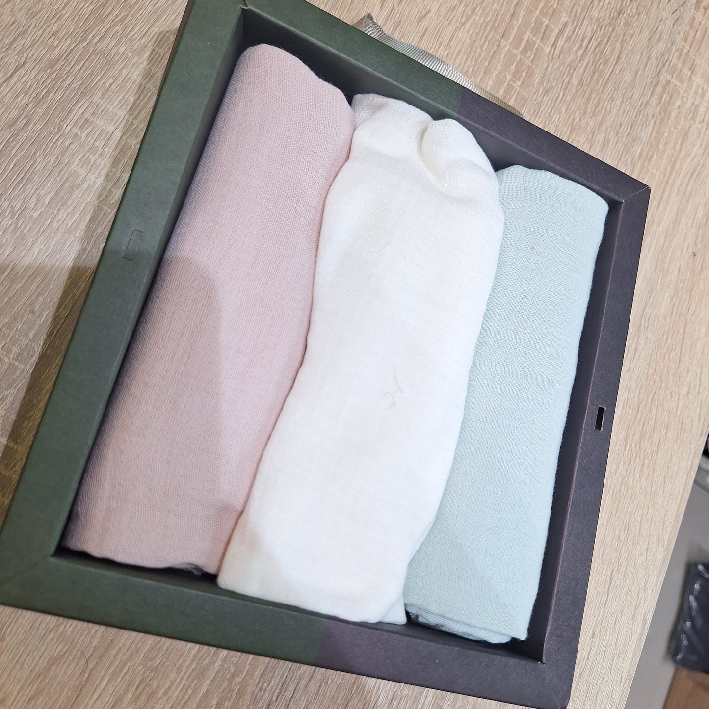Caramell -pack of 3 Muslin blankets