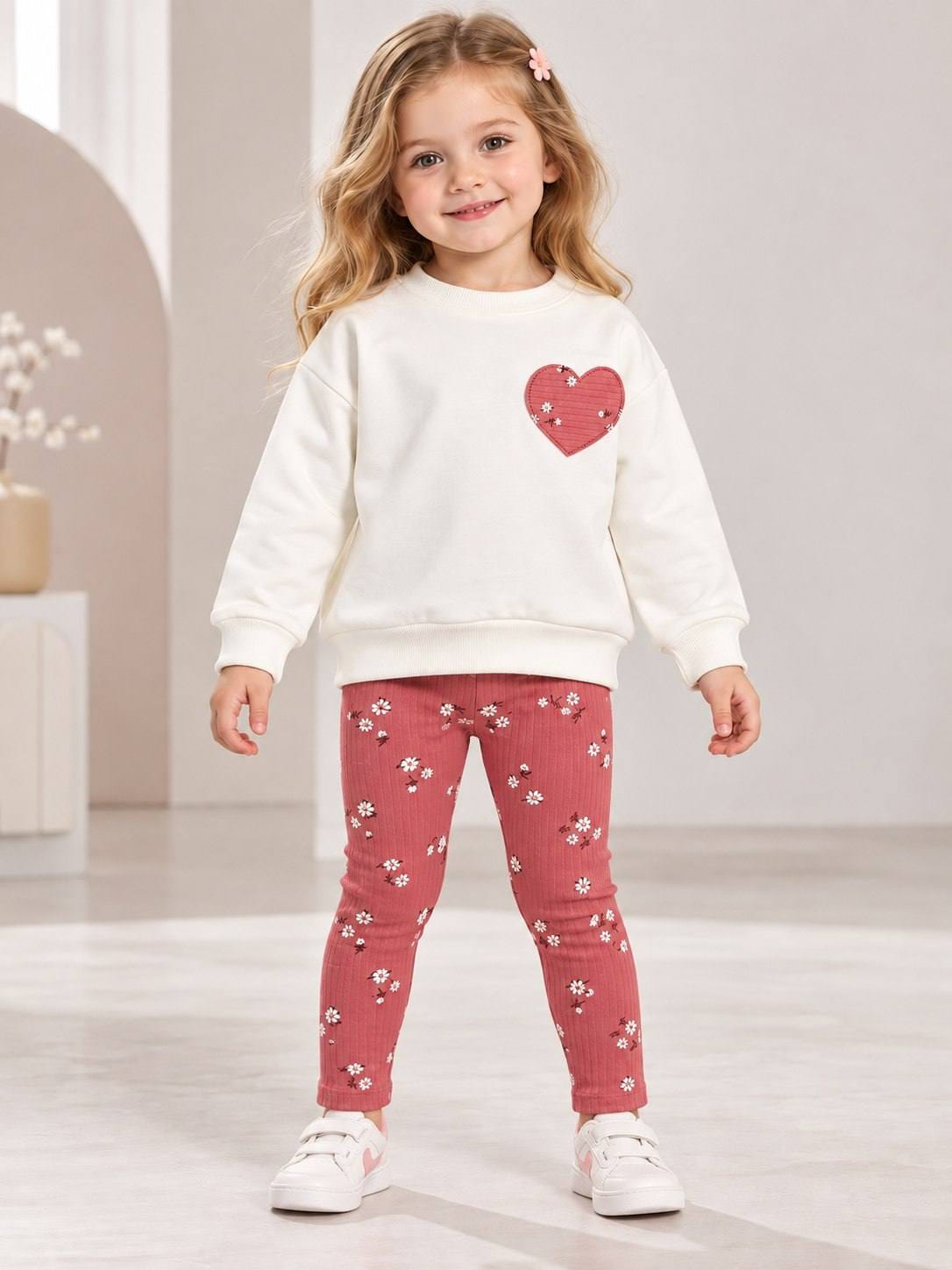 Heart rose cotton