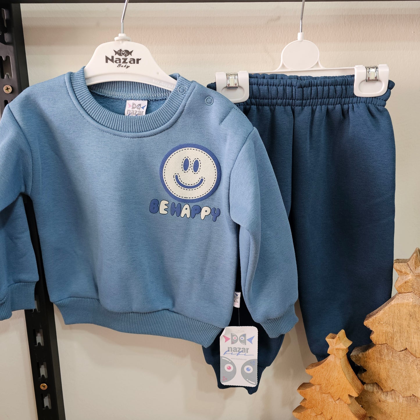 Be happy blue - fleece set