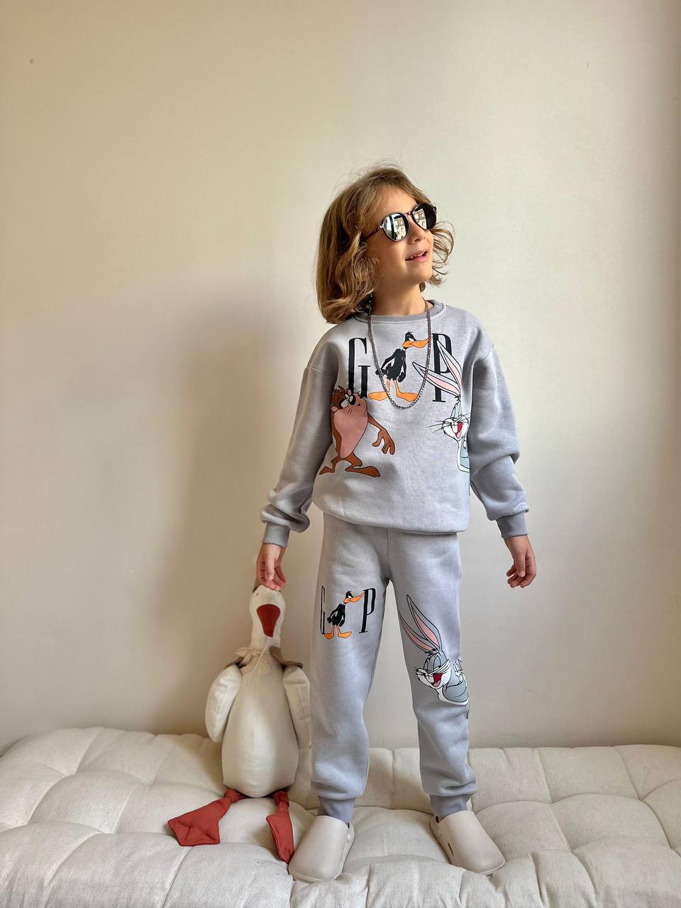 Donald gap grey - fleece set