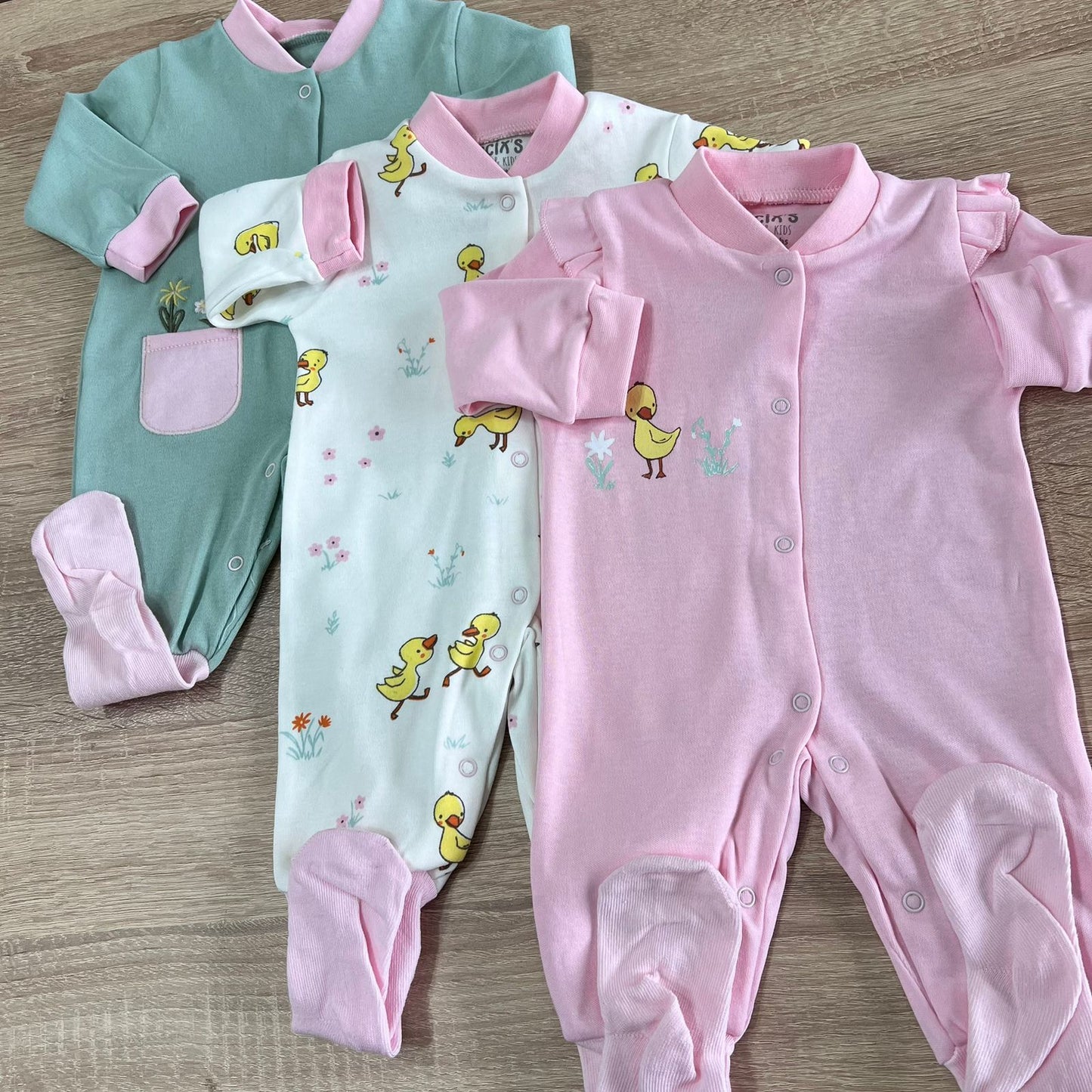 Duck overalls / cotton 3 in 1 pack