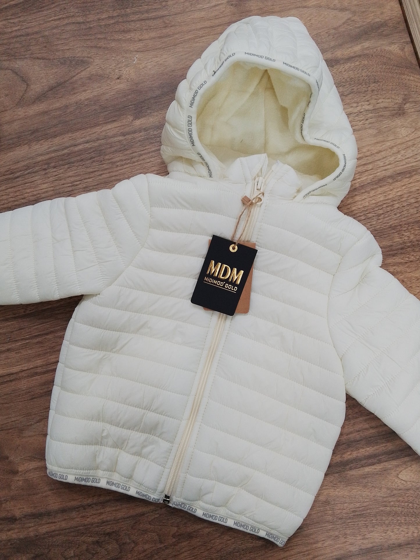 Anorak white - fleece inside