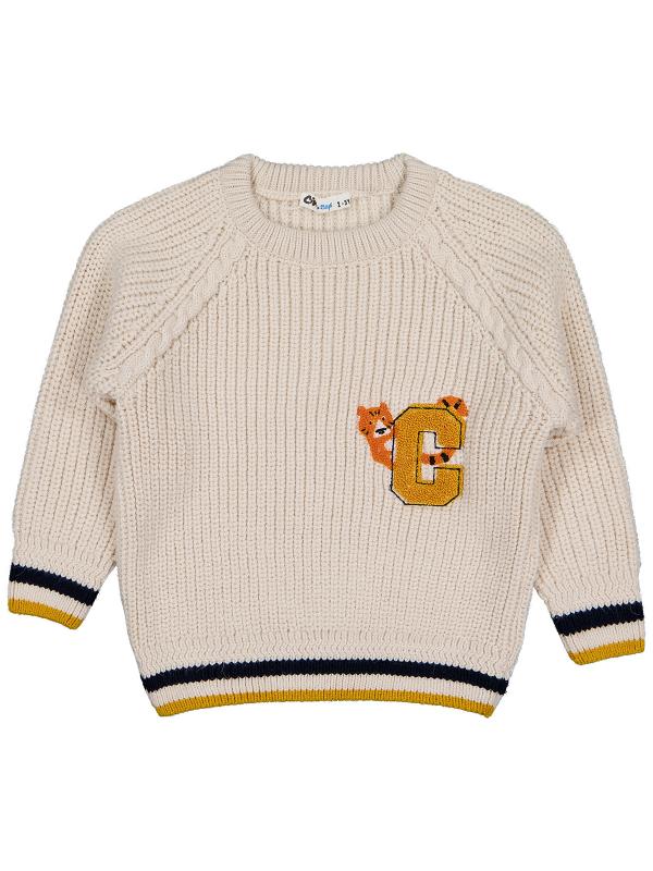 C tiger nude sweater