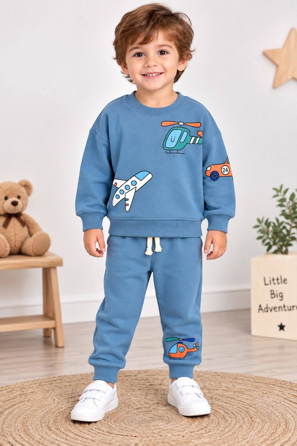 Airplane Blue - Cotton Set