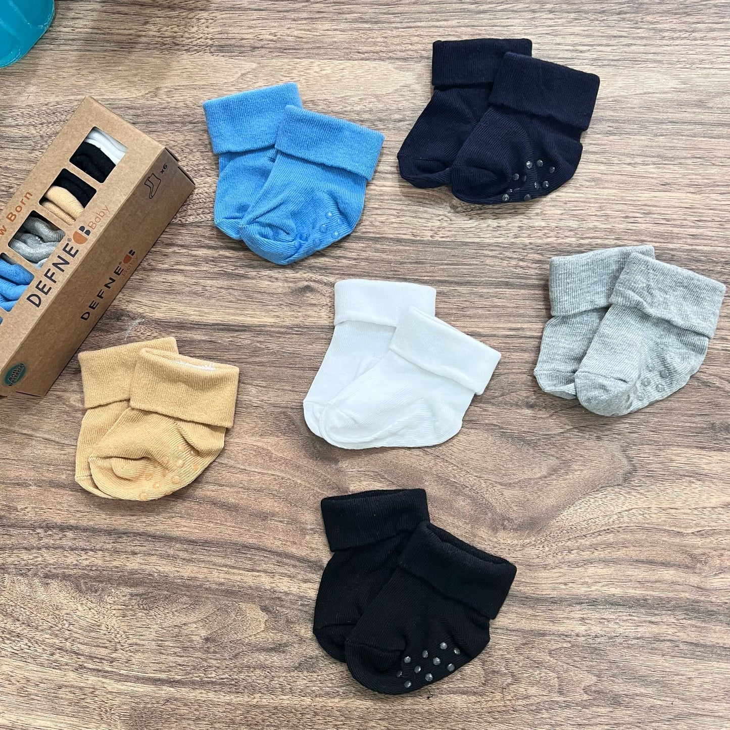 Blue- navy 0-6 months - pack off 6 pairs