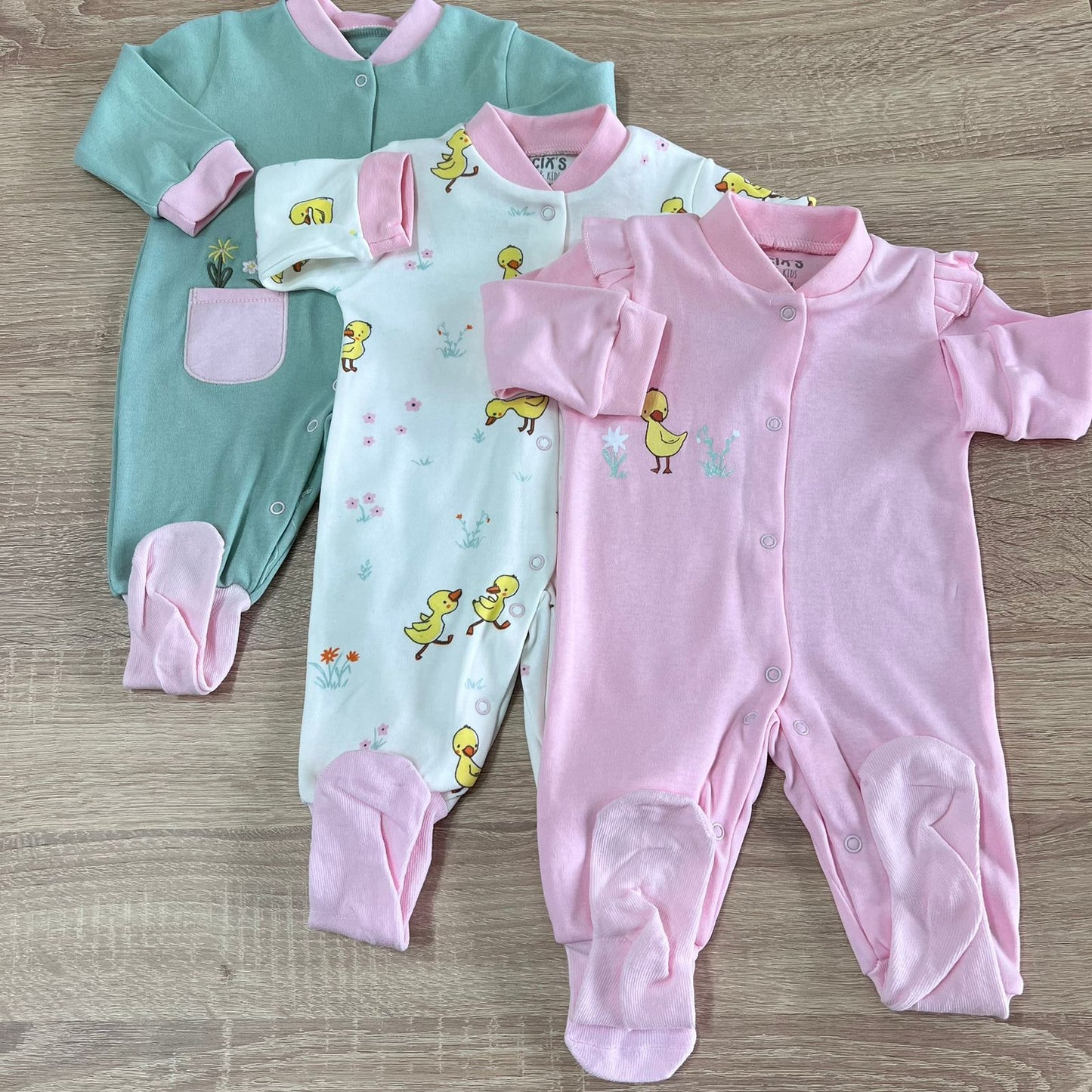 Duck overalls / cotton 3 in 1 pack